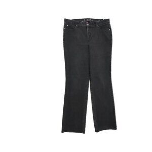 Gloria Vanderbilt Jordyn Curvy Barely Boot Women's size 14 Black‎ Denim Jeans